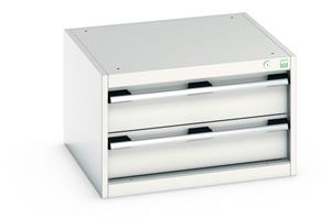 Bott Professional Cubio Tool Storage Drawer Cabinets 65cm x 65cm Bott Cubio 2 Drawer Cabinet 650Wx650Dx400mmH